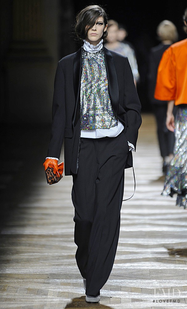 Carla Ciffoni featured in  the Dries van Noten fashion show for Autumn/Winter 2014