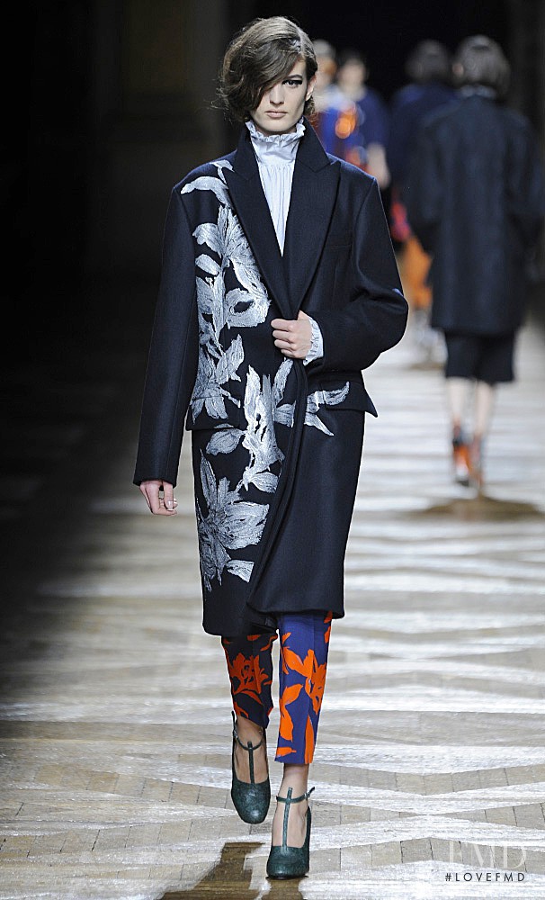 Elodia Prieto featured in  the Dries van Noten fashion show for Autumn/Winter 2014