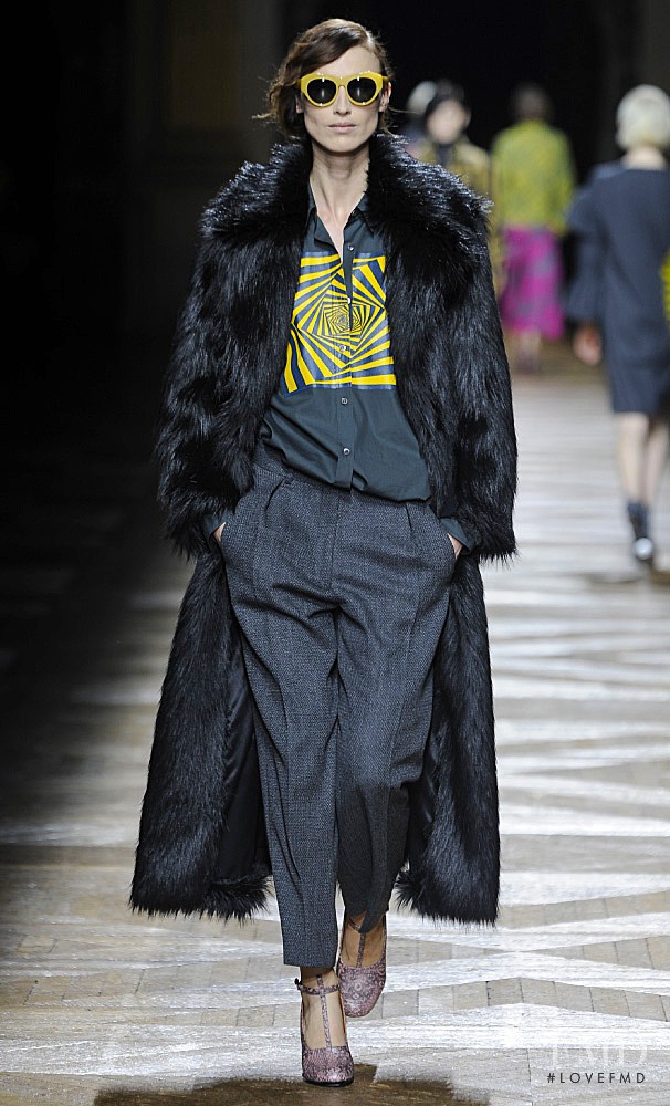 Sylvia van der Klooster featured in  the Dries van Noten fashion show for Autumn/Winter 2014