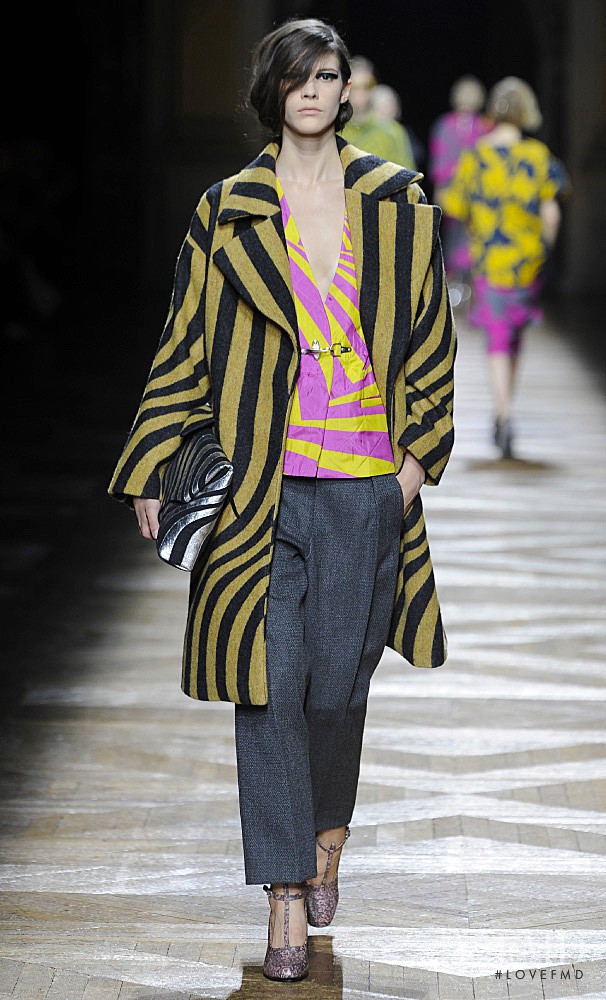 Carla Ciffoni featured in  the Dries van Noten fashion show for Autumn/Winter 2014