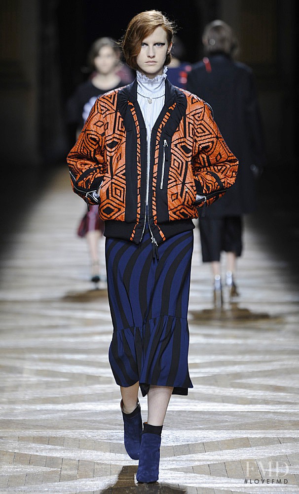 Magdalena Jasek featured in  the Dries van Noten fashion show for Autumn/Winter 2014