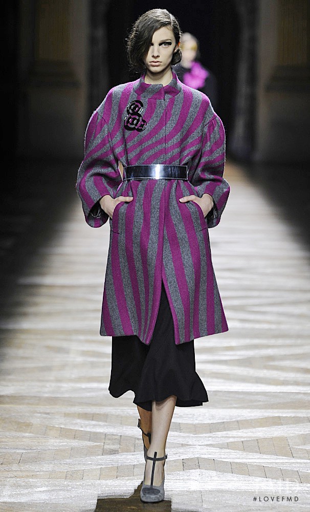 Larissa Marchiori featured in  the Dries van Noten fashion show for Autumn/Winter 2014