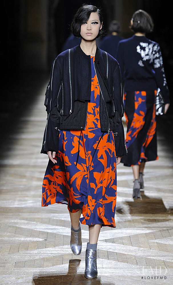 Tian Yi featured in  the Dries van Noten fashion show for Autumn/Winter 2014