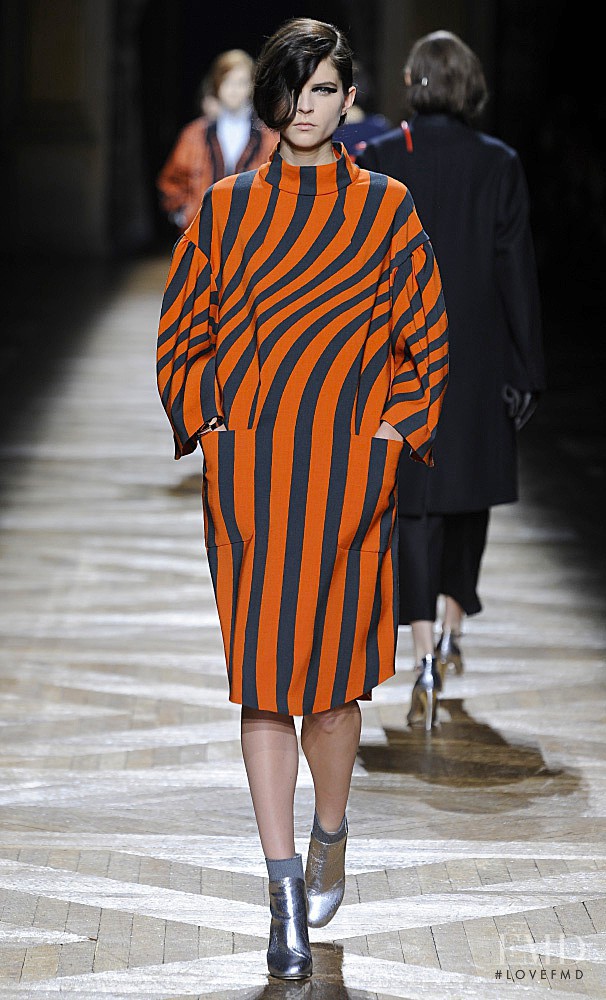 Kel Markey featured in  the Dries van Noten fashion show for Autumn/Winter 2014