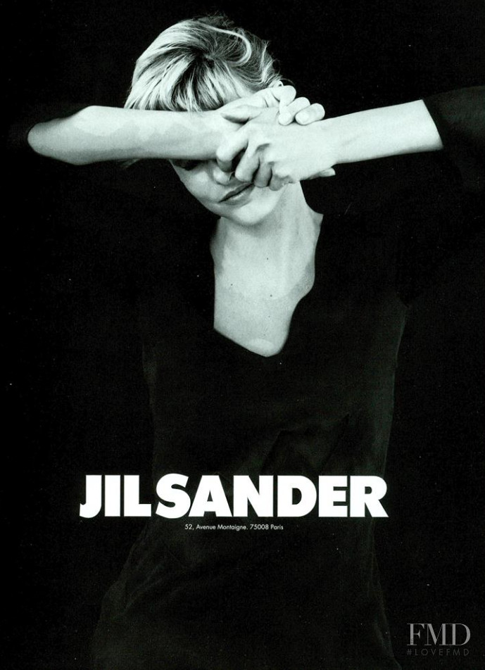 Linda Evangelista featured in  the Jil Sander advertisement for Autumn/Winter 1994