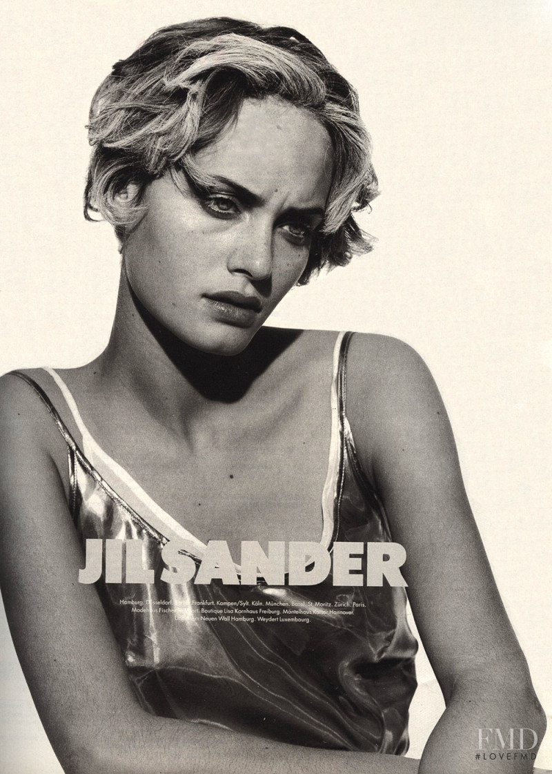 Amber Valletta featured in  the Jil Sander advertisement for Spring/Summer 1994