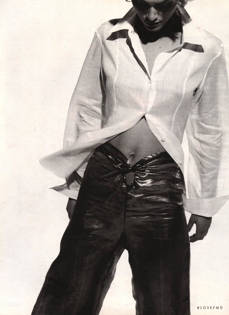 Amber Valletta featured in  the Jil Sander advertisement for Spring/Summer 1994