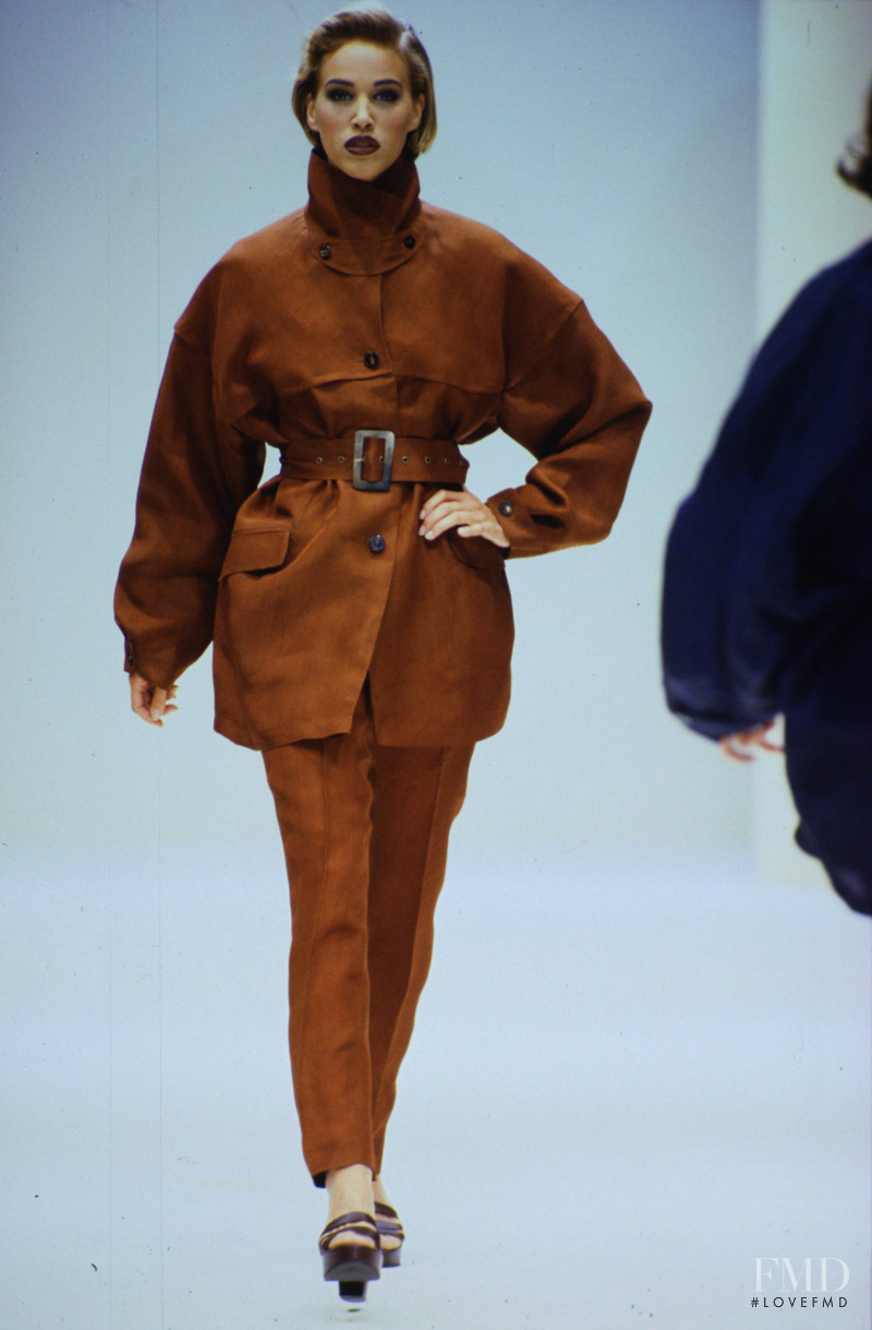 Emma Sjoberg featured in  the Jil Sander fashion show for Spring/Summer 1991