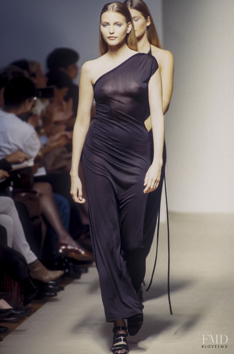 Nadja Auermann featured in  the Jil Sander fashion show for Spring/Summer 1993