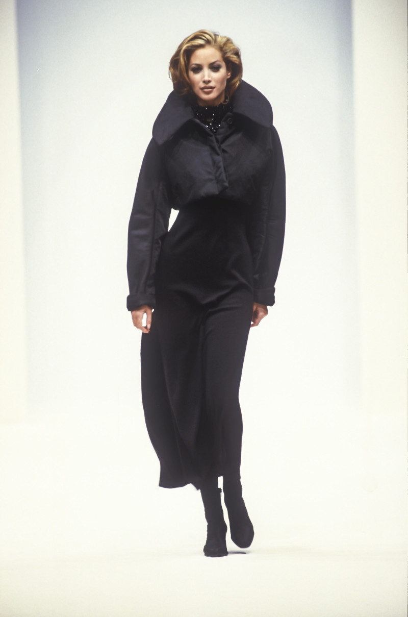 Christy Turlington featured in  the Jil Sander fashion show for Autumn/Winter 1992