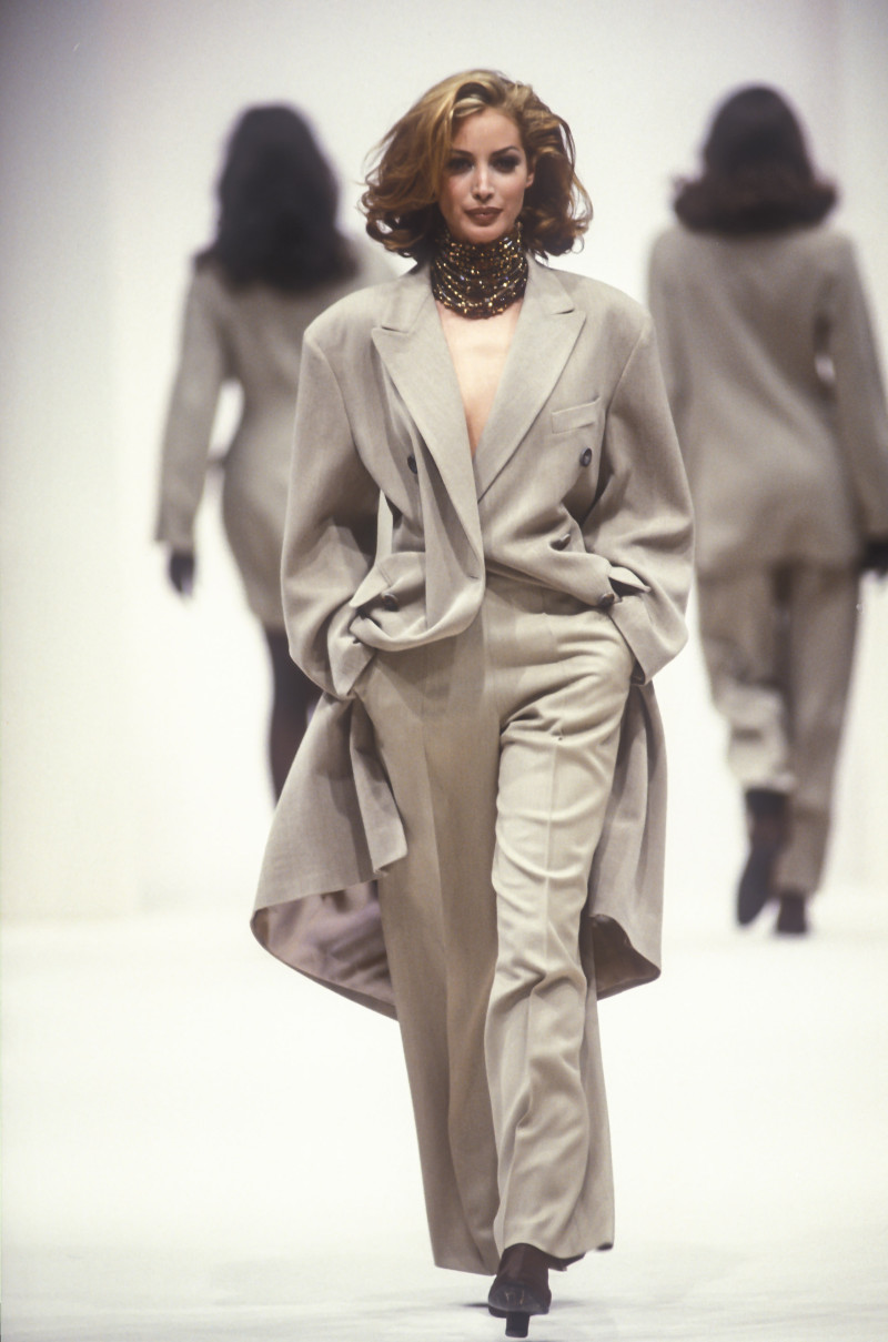 Christy Turlington featured in  the Jil Sander fashion show for Autumn/Winter 1992