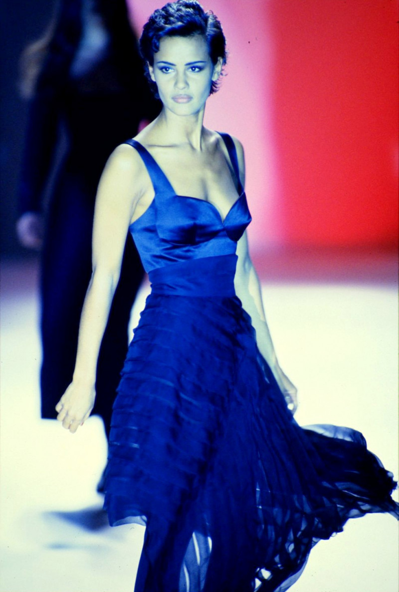 Nadege du Bospertus featured in  the Jil Sander fashion show for Autumn/Winter 1992