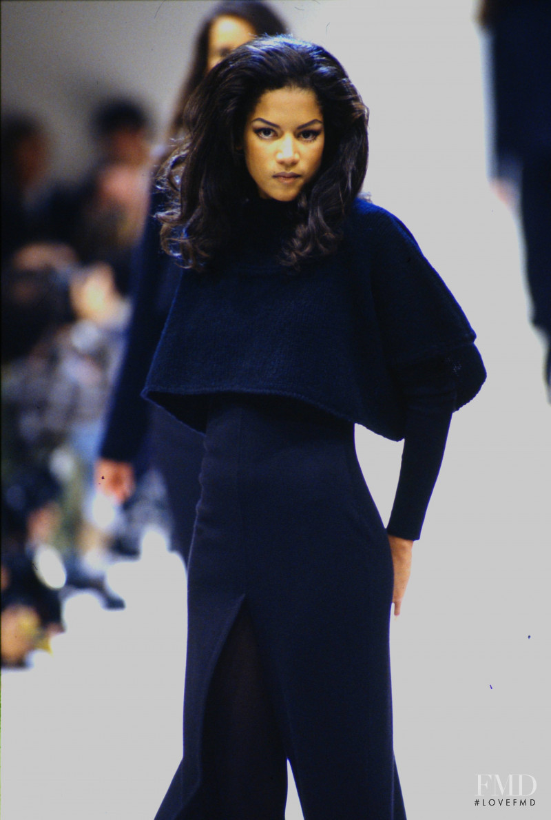 Veronica Webb featured in  the Jil Sander fashion show for Autumn/Winter 1992