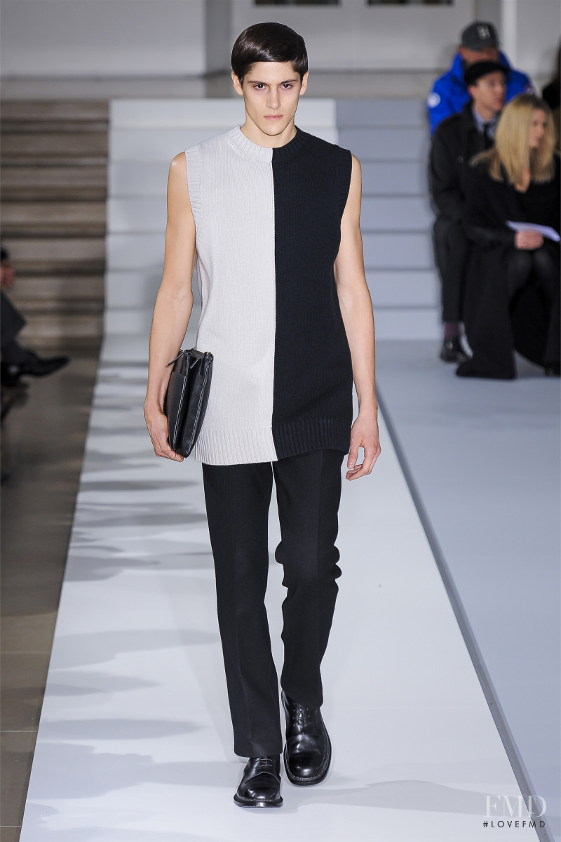Julian de Gainza featured in  the Jil Sander fashion show for Autumn/Winter 2013
