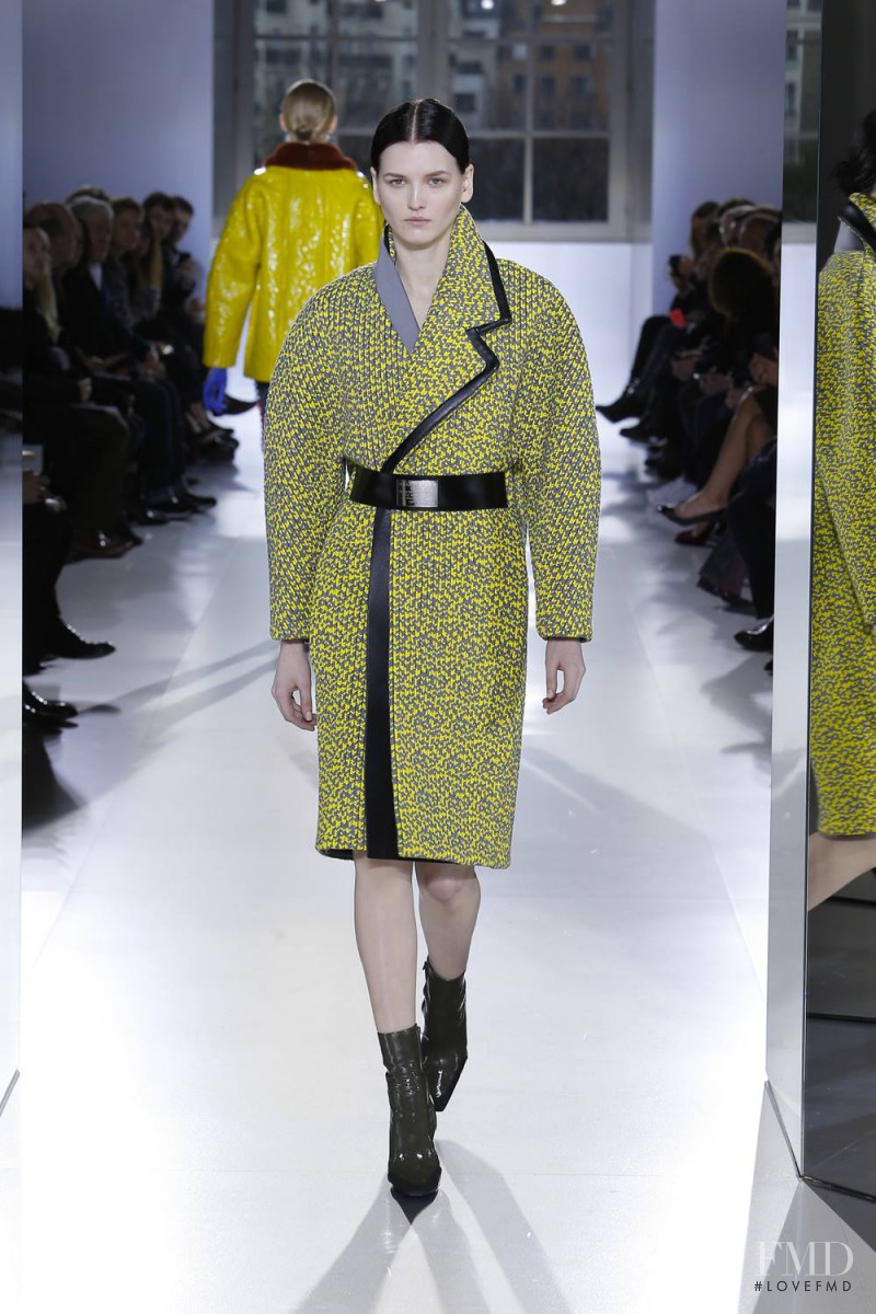 Katlin Aas featured in  the Balenciaga fashion show for Autumn/Winter 2014