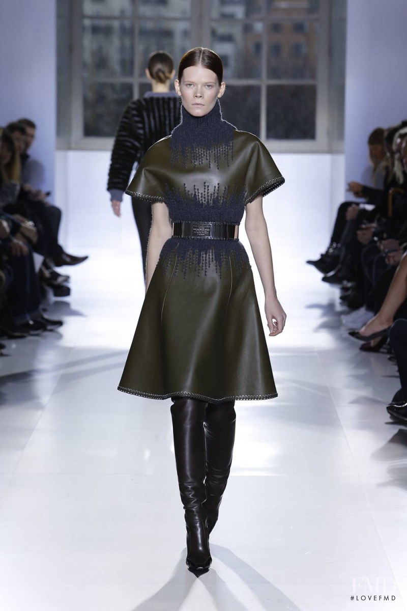 Irina Kravchenko featured in  the Balenciaga fashion show for Autumn/Winter 2014