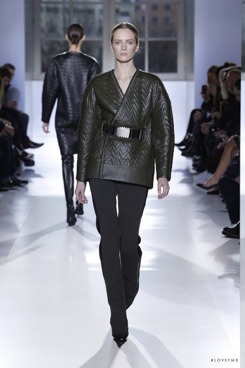 Daria Strokous featured in  the Balenciaga fashion show for Autumn/Winter 2014