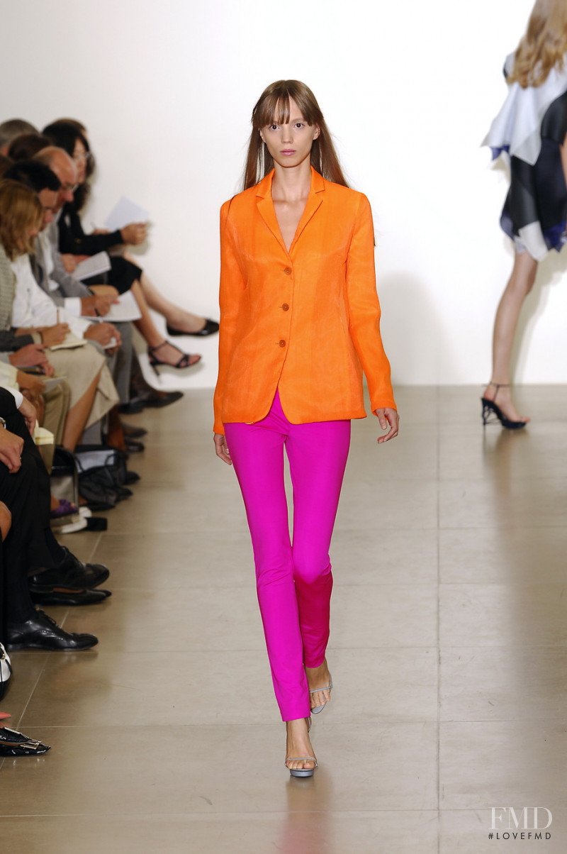 Serafima Vakulenko featured in  the Jil Sander fashion show for Spring/Summer 2008