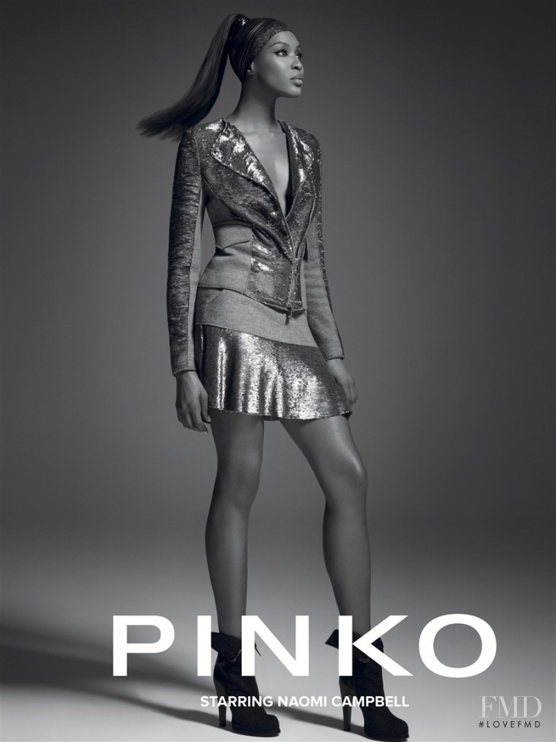 Naomi Campbell featured in  the Pinko advertisement for Fall 2012