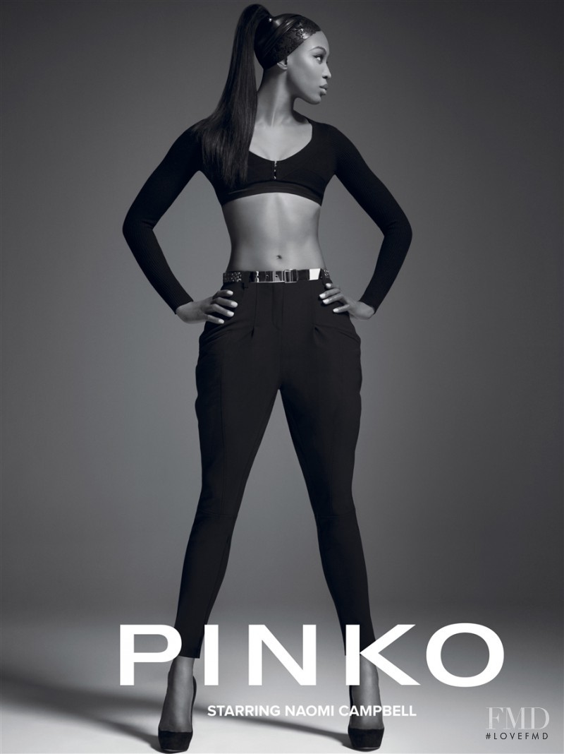 Naomi Campbell featured in  the Pinko advertisement for Fall 2012