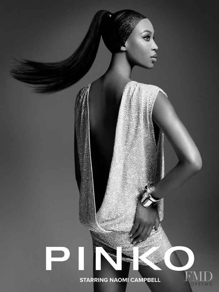 Naomi Campbell featured in  the Pinko advertisement for Fall 2012