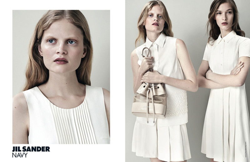 Elena Bartels featured in  the Jil Sander Navy advertisement for Spring/Summer 2013