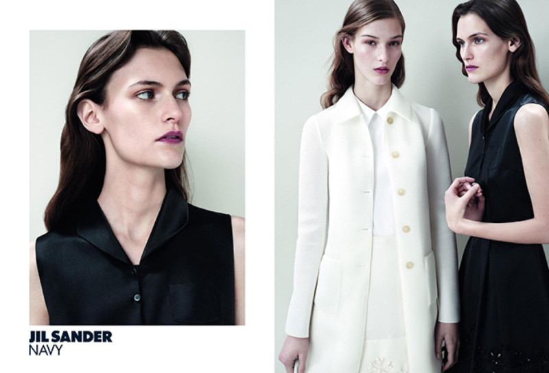 Elena Bartels featured in  the Jil Sander Navy advertisement for Spring/Summer 2013