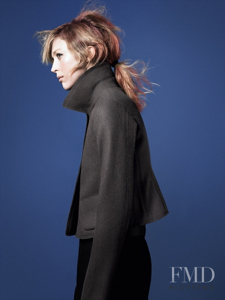 Raquel Zimmermann featured in  the Jil Sander x Uniqlo lookbook for Autumn/Winter 2010