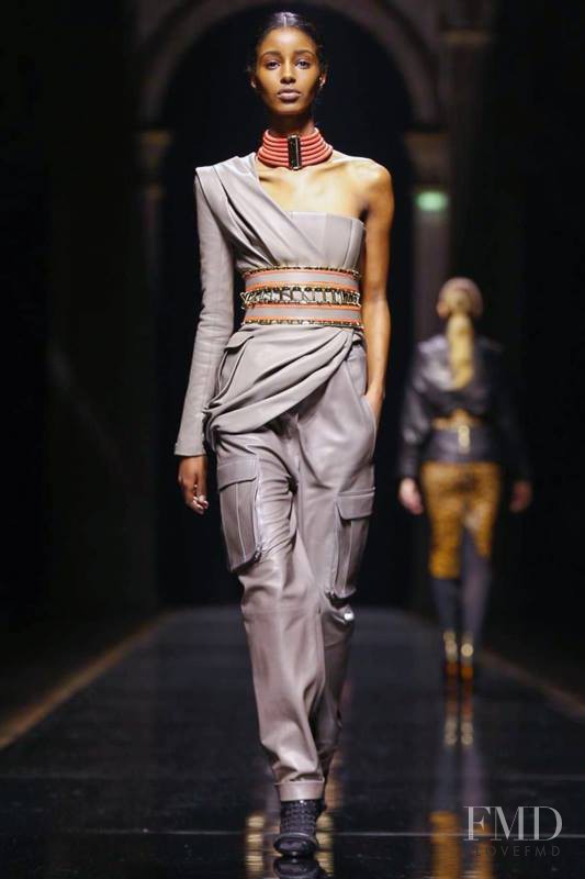 Senait Gidey featured in  the Balmain fashion show for Autumn/Winter 2014