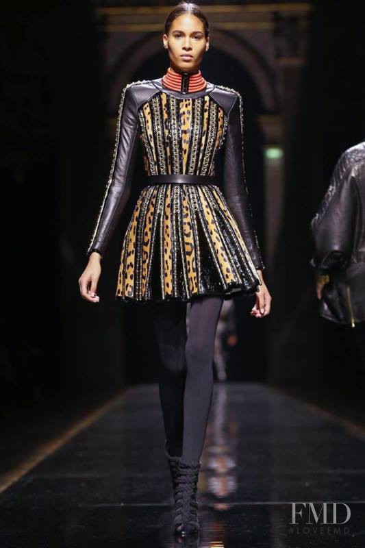 Cindy Bruna featured in  the Balmain fashion show for Autumn/Winter 2014