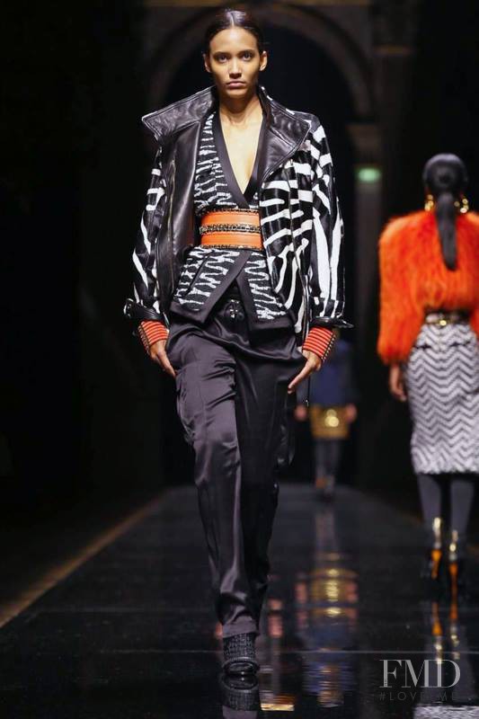 Cora Emmanuel featured in  the Balmain fashion show for Autumn/Winter 2014