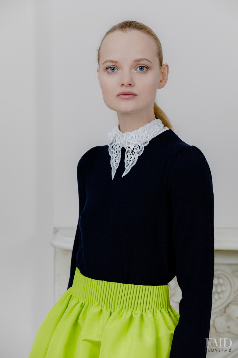 Valou Weemering featured in  the ADAM Lippes lookbook for Pre-Fall 2020