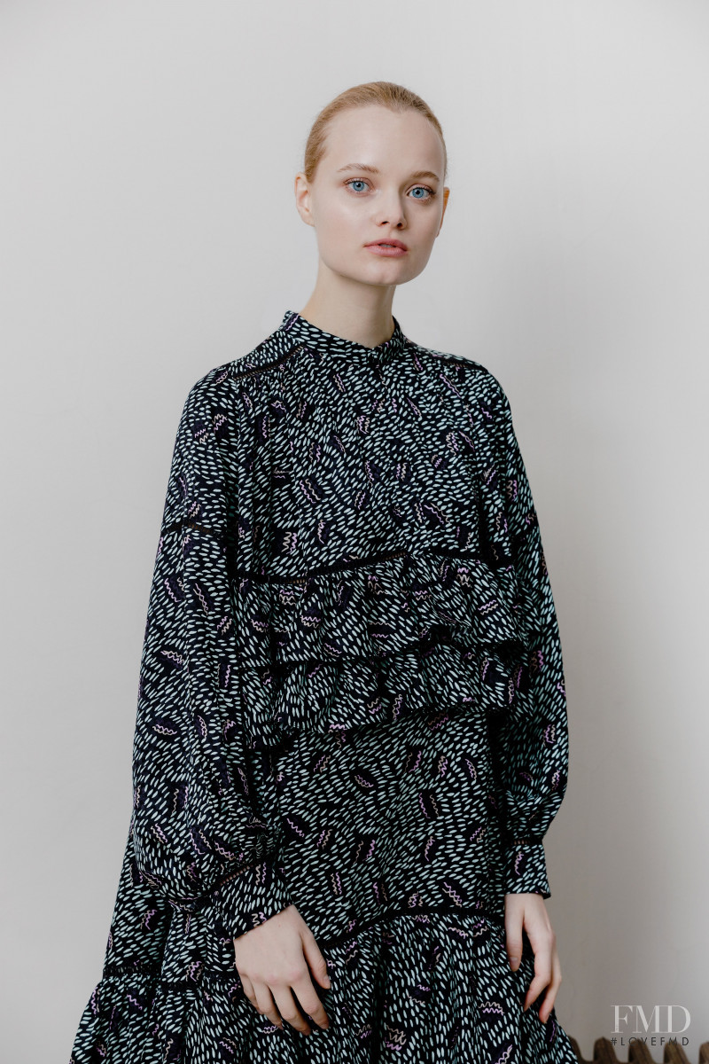 Valou Weemering featured in  the ADAM Lippes lookbook for Pre-Fall 2020