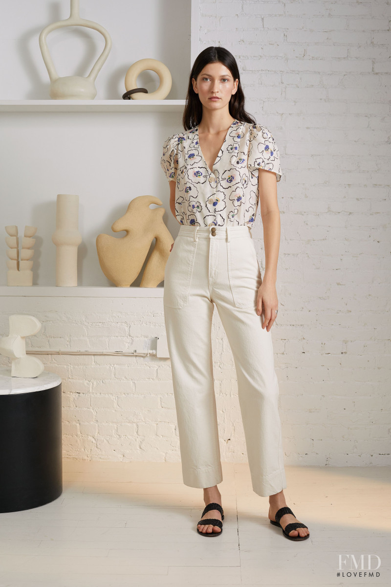 Kely Ferr featured in  the Apiece Apart lookbook for Pre-Fall 2020