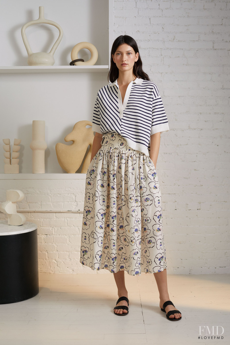 Kely Ferr featured in  the Apiece Apart lookbook for Pre-Fall 2020