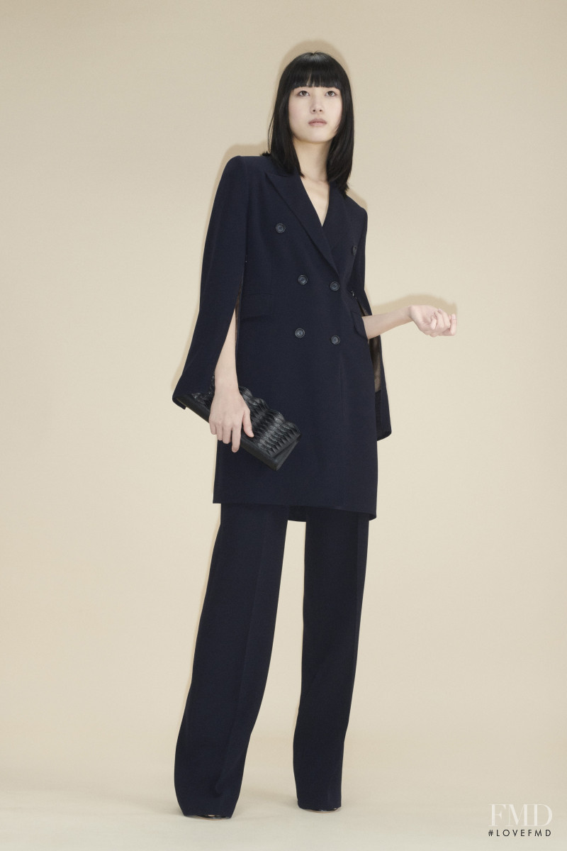 Kiko Arai featured in  the Akris lookbook for Pre-Fall 2020