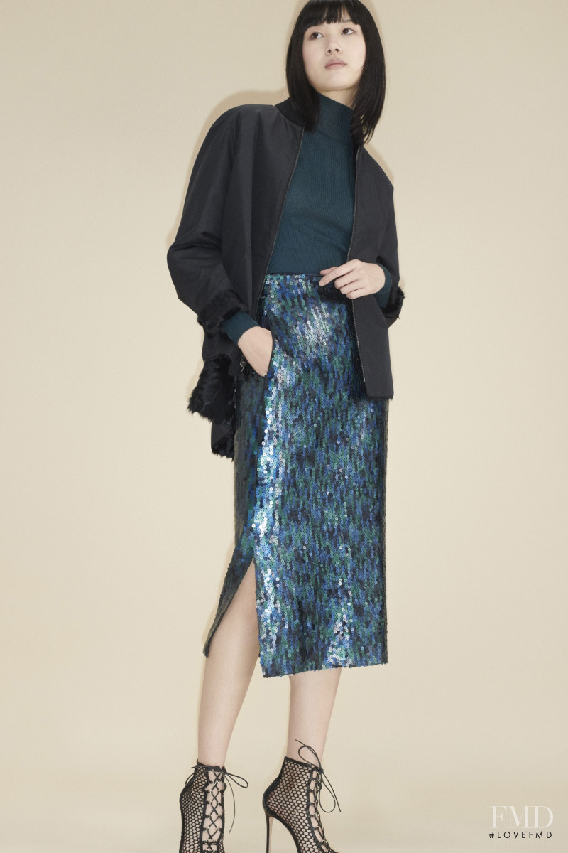 Kiko Arai featured in  the Akris lookbook for Pre-Fall 2020