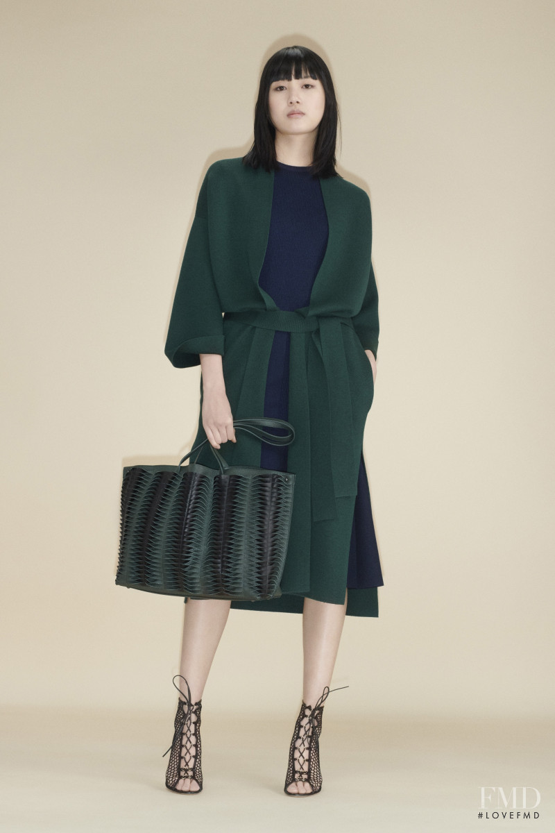 Kiko Arai featured in  the Akris lookbook for Pre-Fall 2020