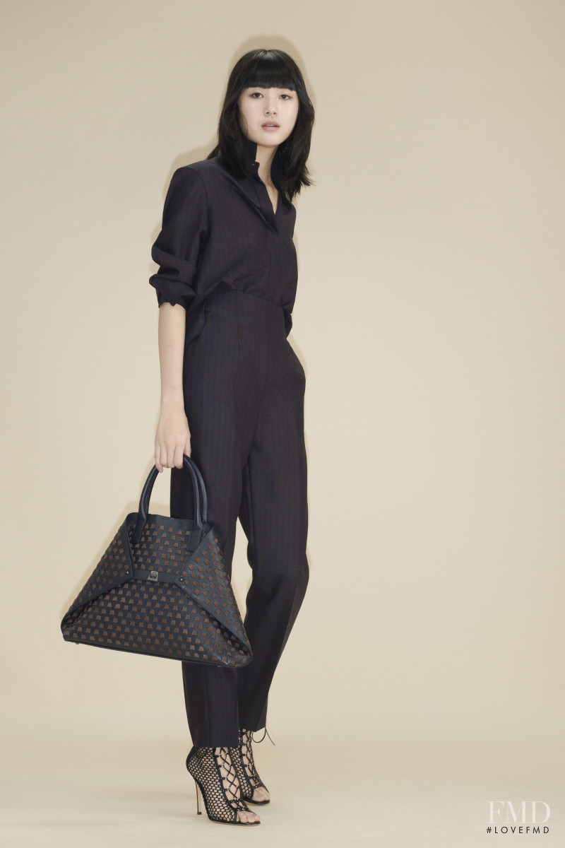 Kiko Arai featured in  the Akris lookbook for Pre-Fall 2020