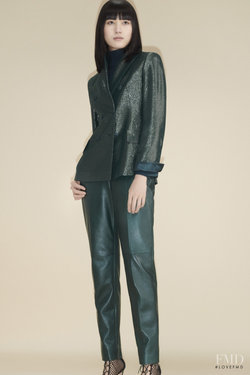 Kiko Arai featured in  the Akris lookbook for Pre-Fall 2020