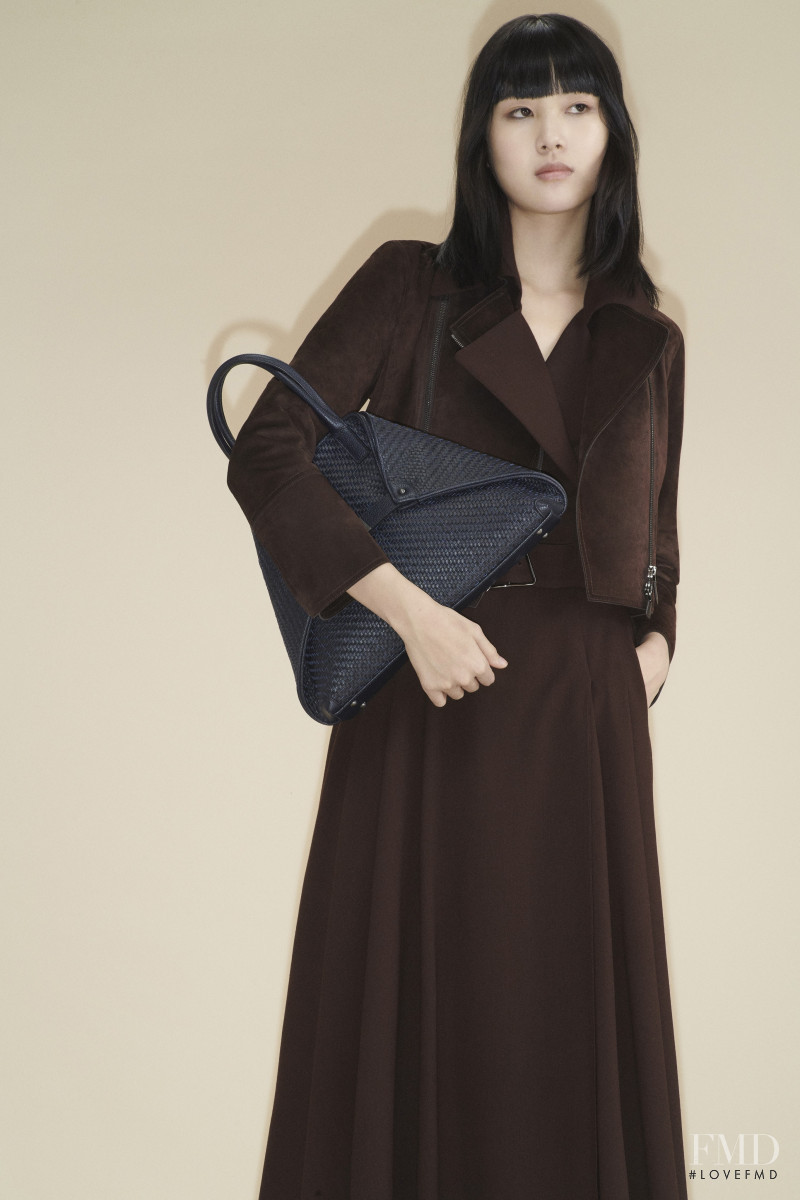 Kiko Arai featured in  the Akris lookbook for Pre-Fall 2020