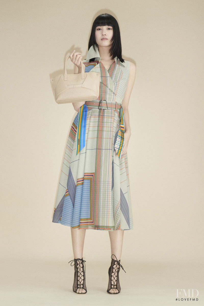 Kiko Arai featured in  the Akris lookbook for Pre-Fall 2020