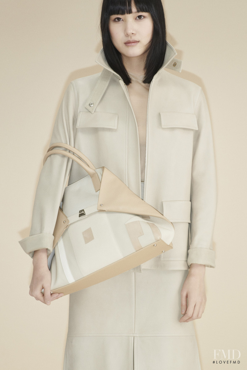 Kiko Arai featured in  the Akris lookbook for Pre-Fall 2020