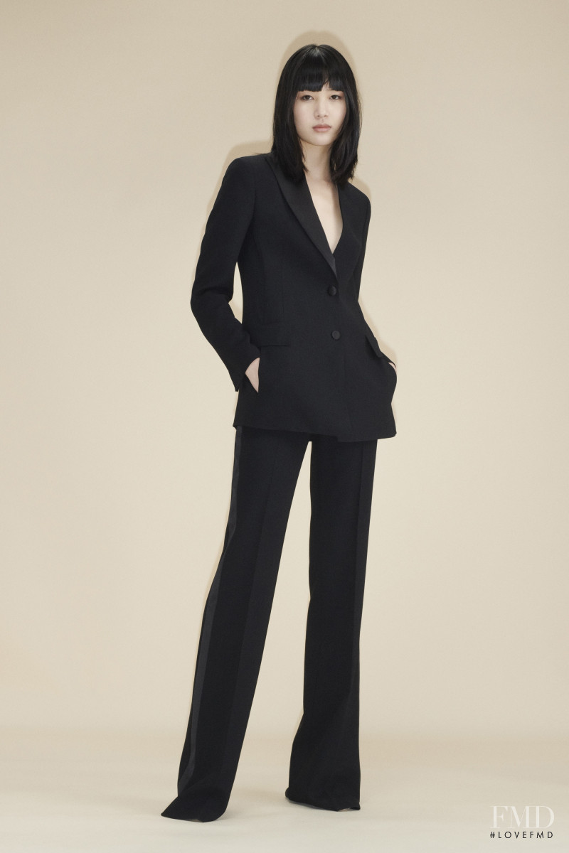 Kiko Arai featured in  the Akris lookbook for Pre-Fall 2020