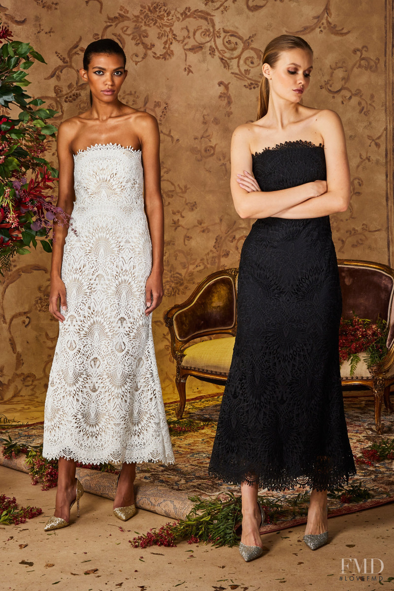 Alessiya Merzlova featured in  the Badgley Mischka lookbook for Pre-Fall 2020