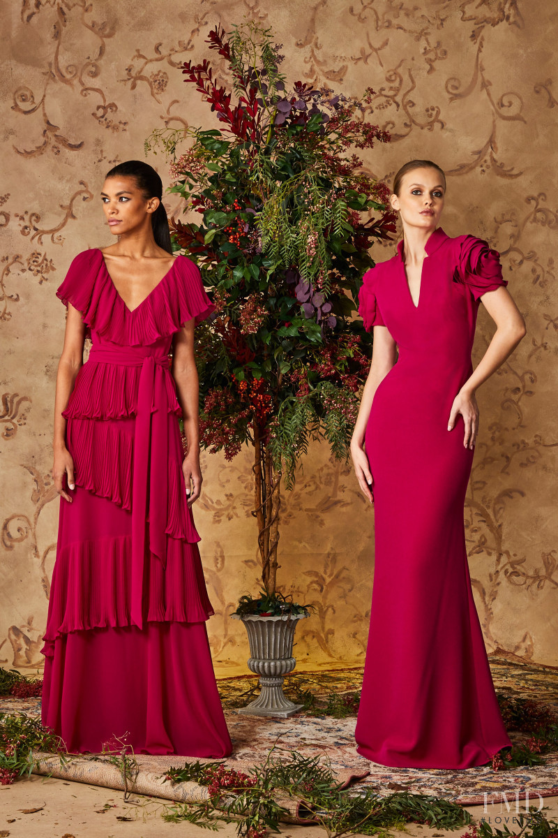 Alessiya Merzlova featured in  the Badgley Mischka lookbook for Pre-Fall 2020