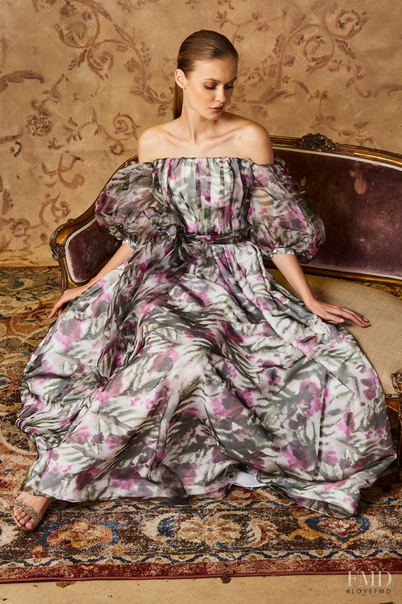 Alessiya Merzlova featured in  the Badgley Mischka lookbook for Pre-Fall 2020