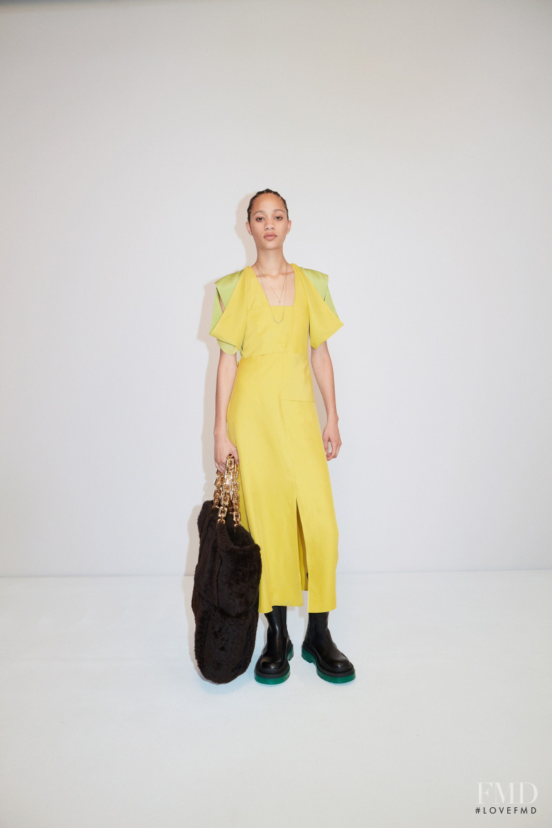 Selena Forrest featured in  the Bottega Veneta lookbook for Pre-Fall 2020