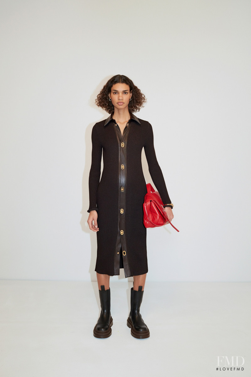 Barbara Valente featured in  the Bottega Veneta lookbook for Pre-Fall 2020