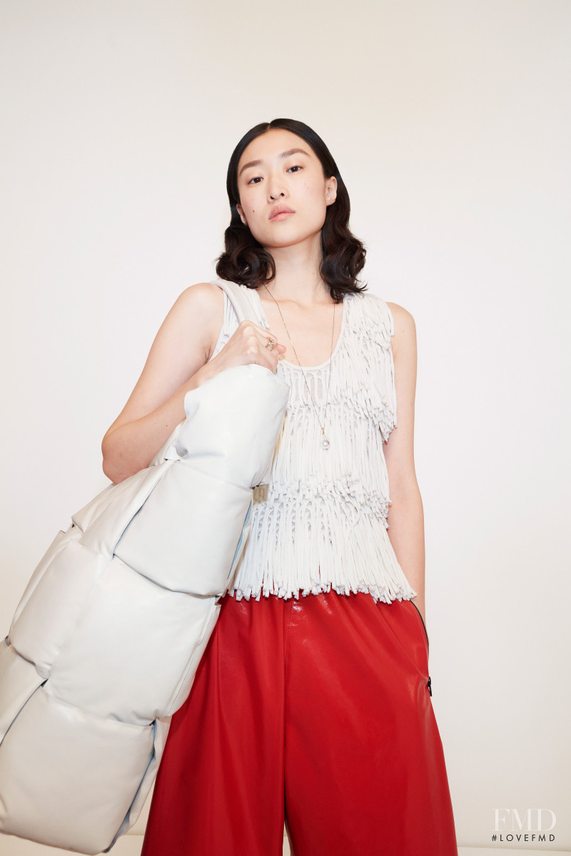 Chu Wong featured in  the Bottega Veneta lookbook for Pre-Fall 2020
